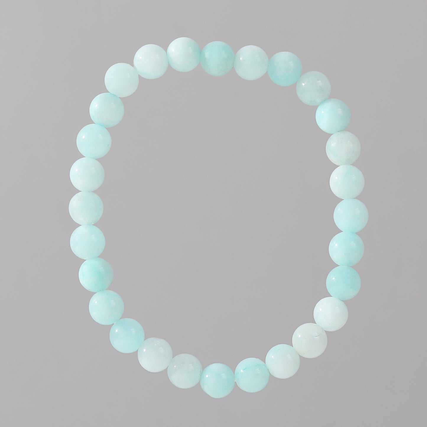6MM Pastel Gemstone Elastic Bracelets - Delicate Jewelry for Women, Soft Hues for Everyday Elegance