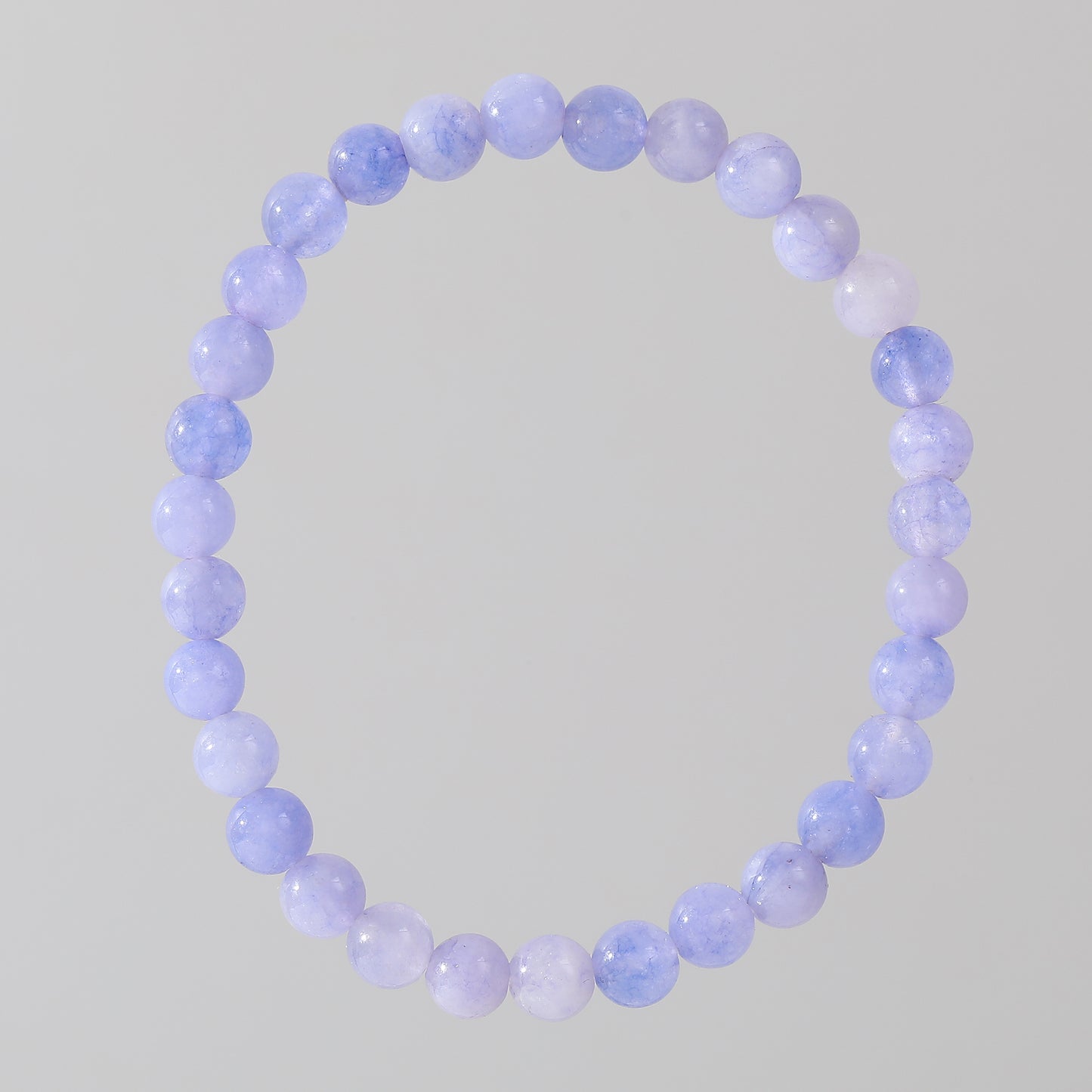 6MM Pastel Gemstone Elastic Bracelets - Delicate Jewelry for Women, Soft Hues for Everyday Elegance