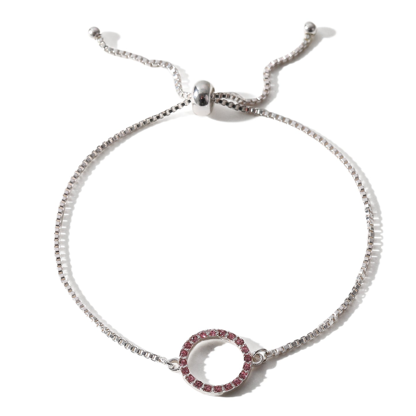 Sparkling Rhinestone Circle Bracelet - Elegant Jewelry for Women, Perfect for Casual & Formal Occasions