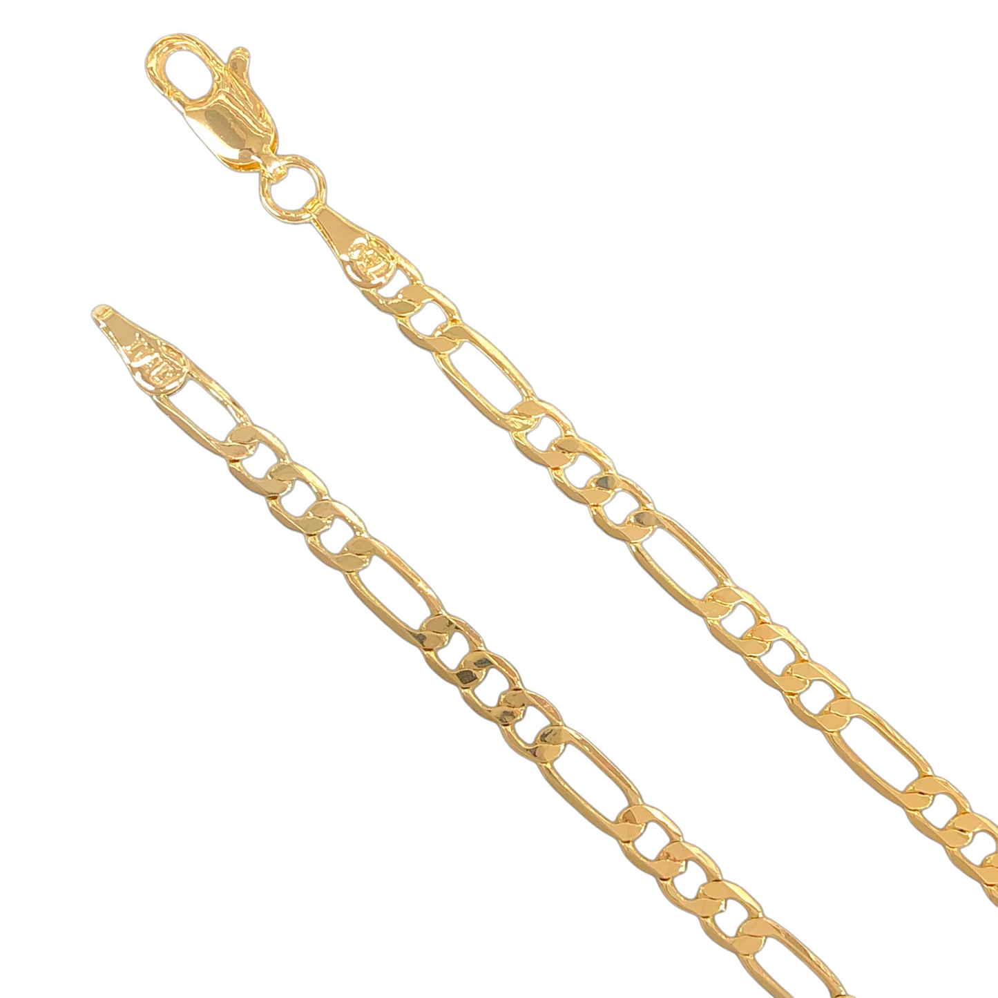 ORO LAMINADO GOLD FILLED 3.7MM FIGARO CHAIN NECKLACE