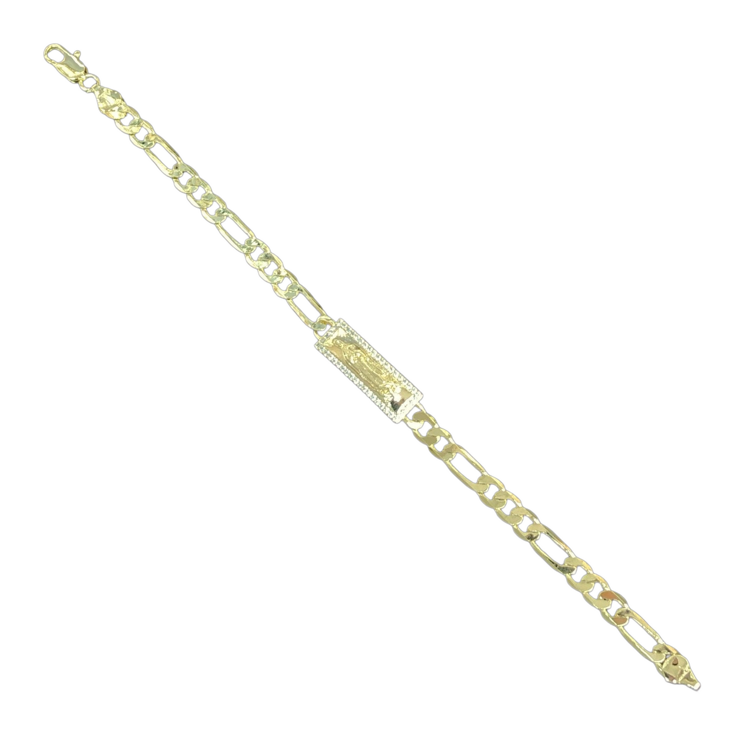 Oro Laminado Gold Filled Fancy Holy Saints Bracelet Sale price