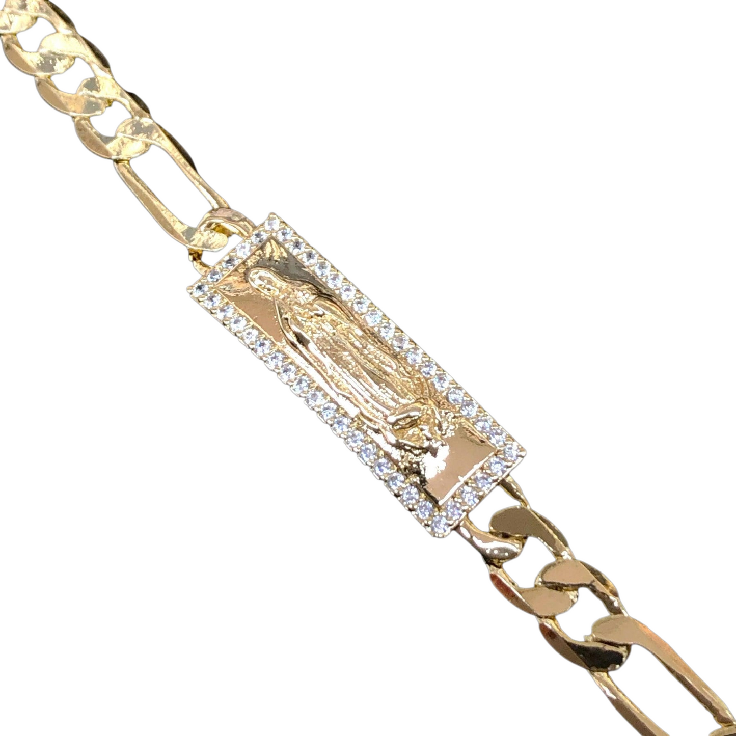 Oro Laminado Gold Filled Fancy Holy Saints Bracelet Sale price
