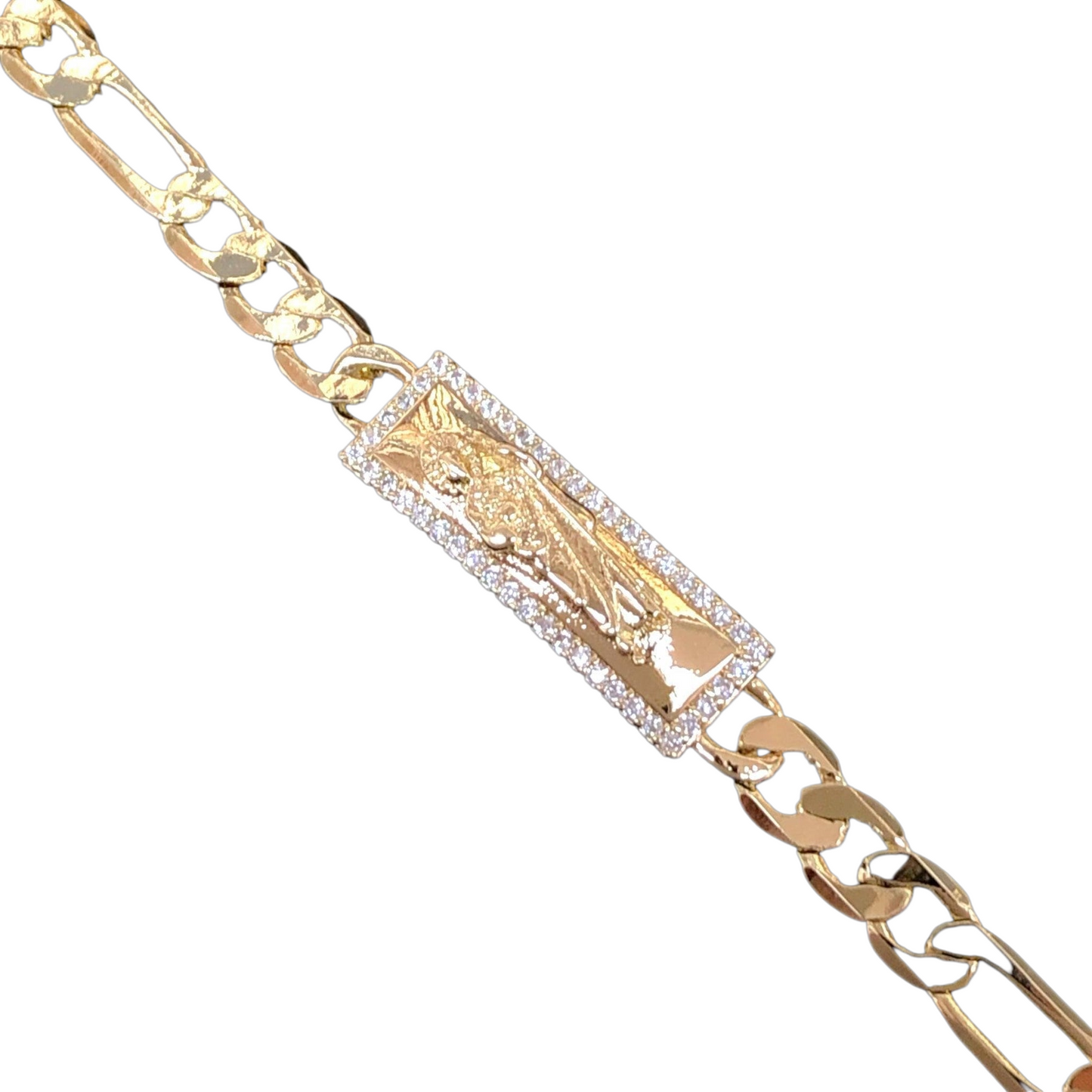 Oro Laminado Gold Filled Fancy Holy Saints Bracelet Sale price