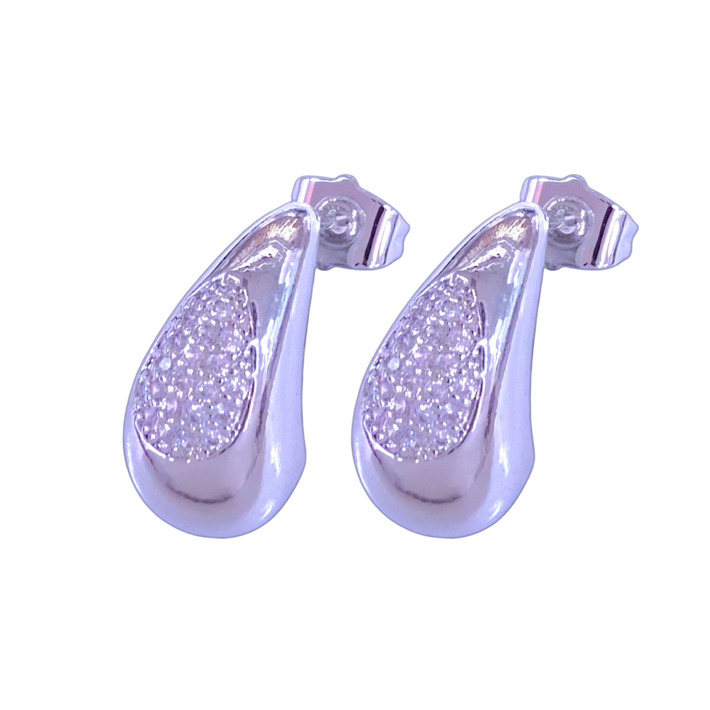 Oro Laminado Gold Filled Glamour Teardrop Earrings