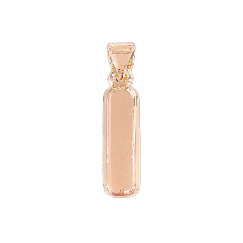 Oro Laminado Gold Filled Italia Bubble Letter Pendant Charms
