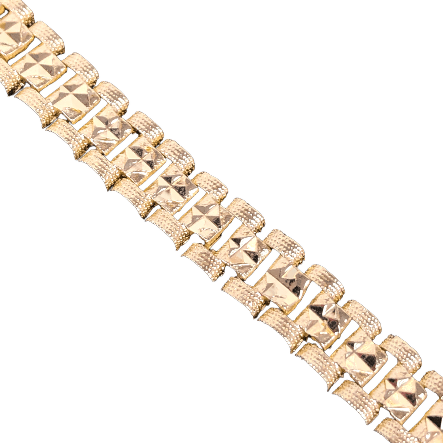 Oro Laminado Gold Filled Parisian Edition Rolx Style Bracelet