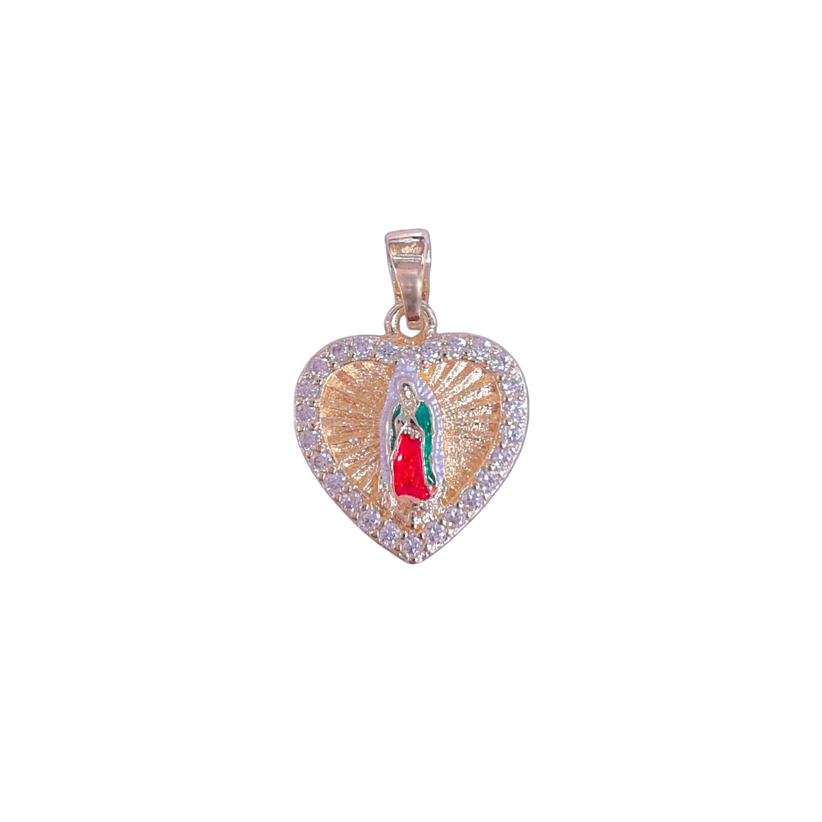 Oro Laminado Gold Filled Saints Merciful Heart Pendant