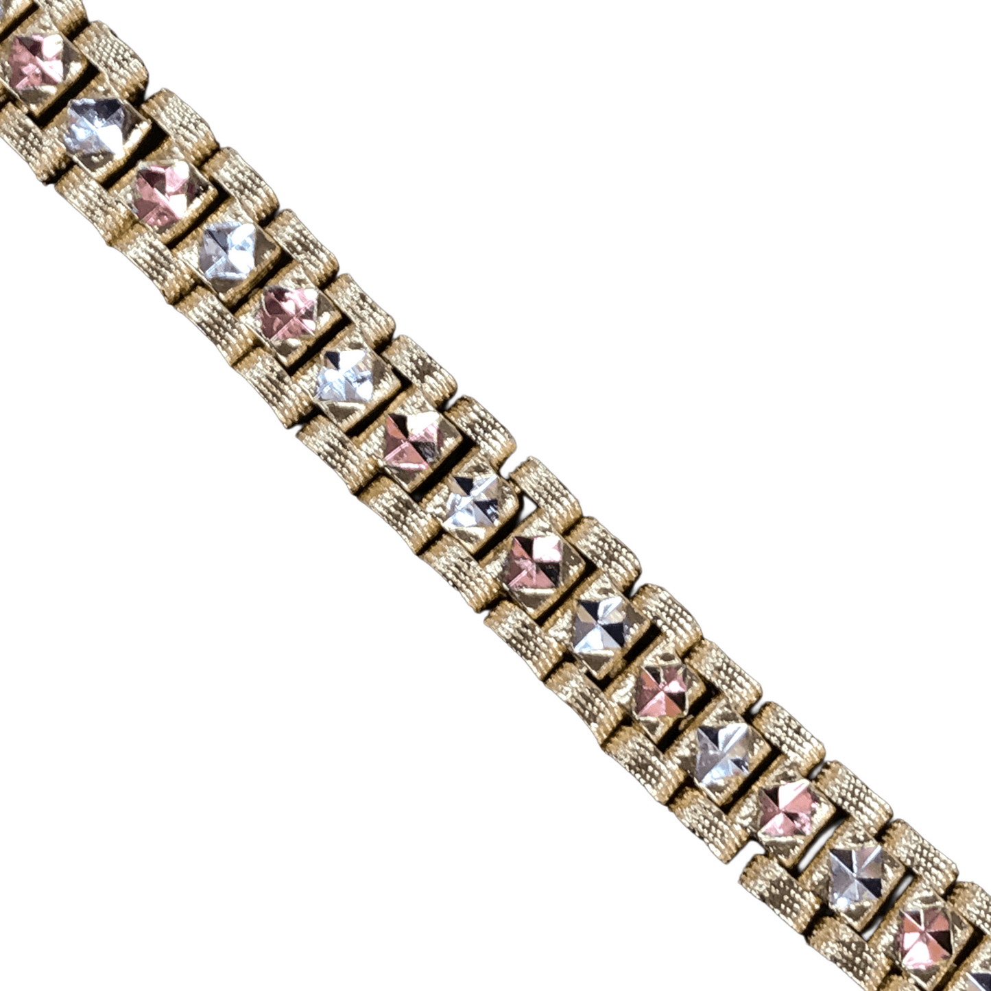 Oro Laminado Gold Filled Tricolor Parisian Edition Rolx Bracelet