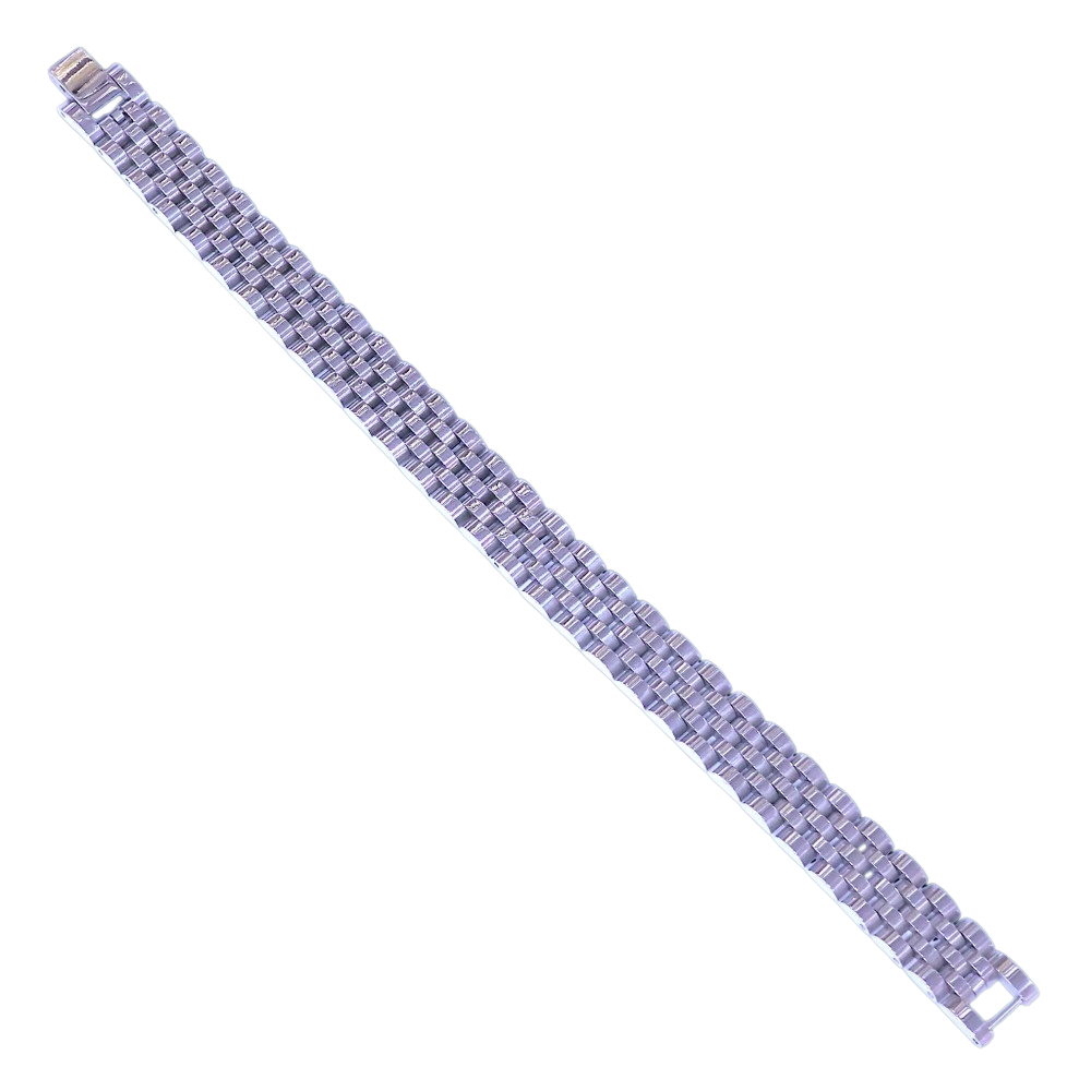 STAINLESS STEEL FLORENTINE ROLX MENS BRACELET