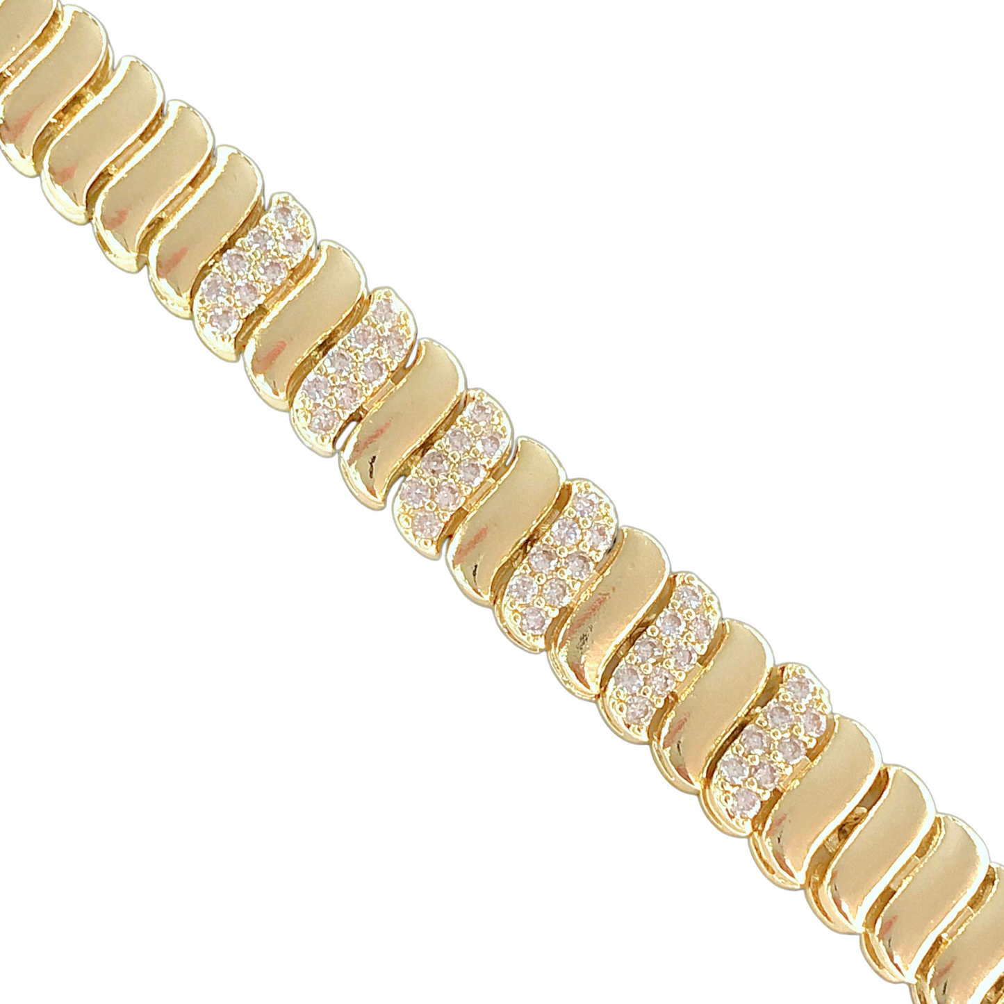 Oro Laminado Gold Filled Arabic Royal Bracelet