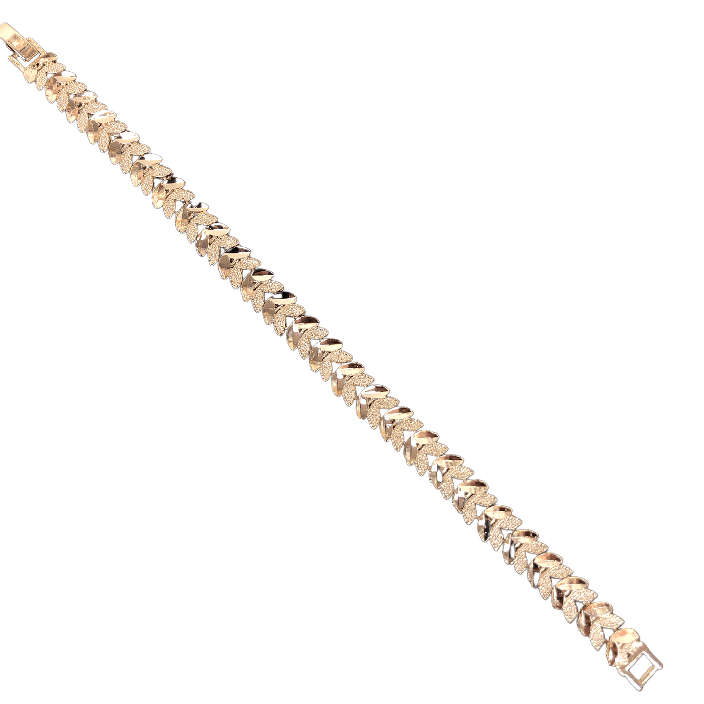 Oro Laminado Gold Filled Parisian Edition Golden Leaf Bracelet