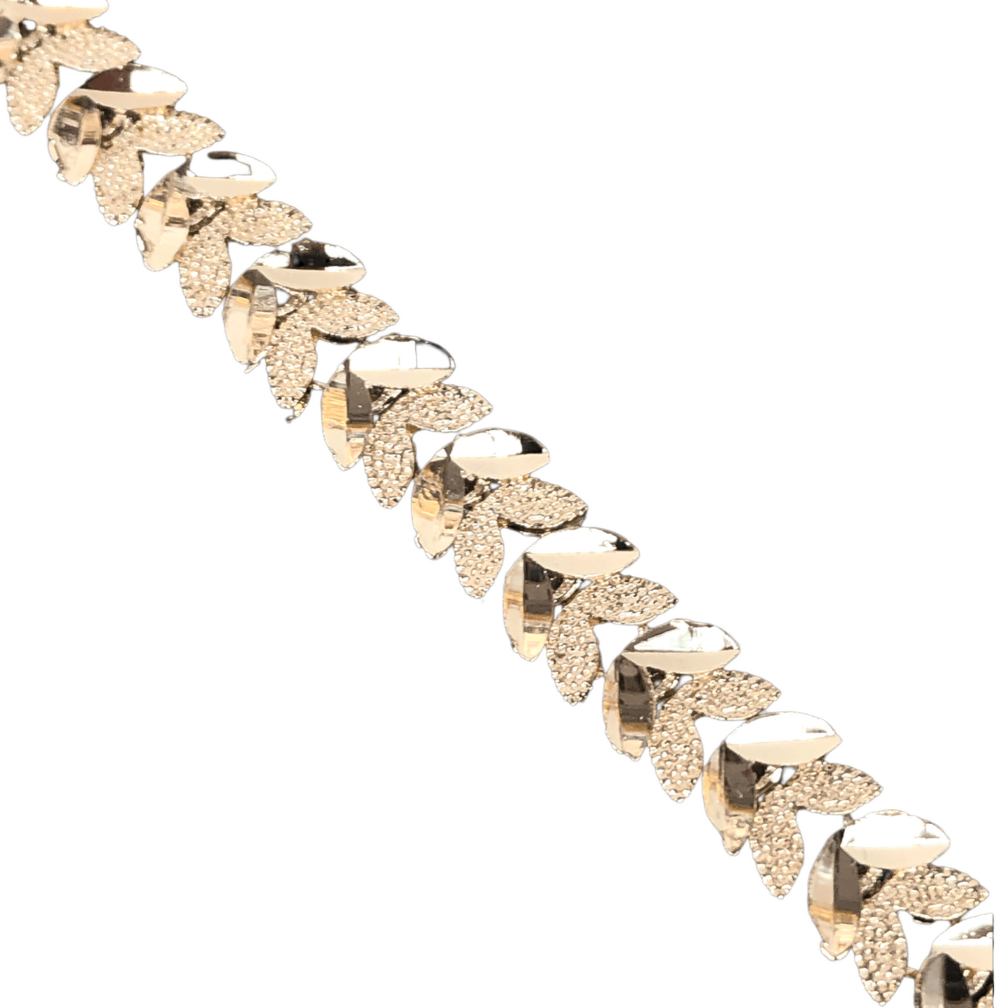 Oro Laminado Gold Filled Parisian Edition Golden Leaf Bracelet