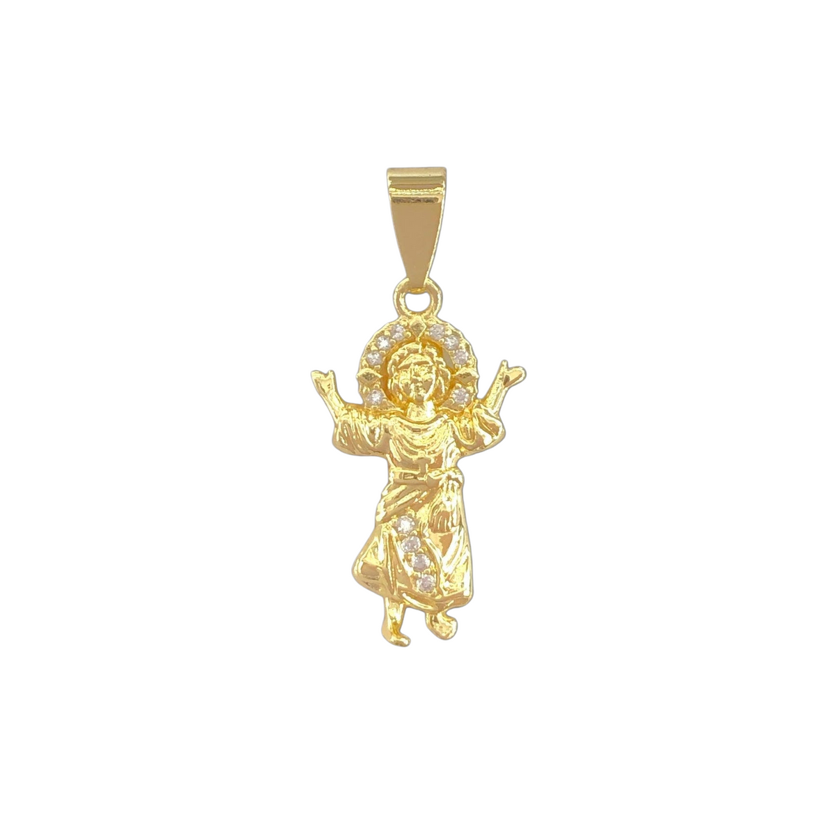Oro Laminado Gold Filled Niño Baby Jesus Pendant Sale price